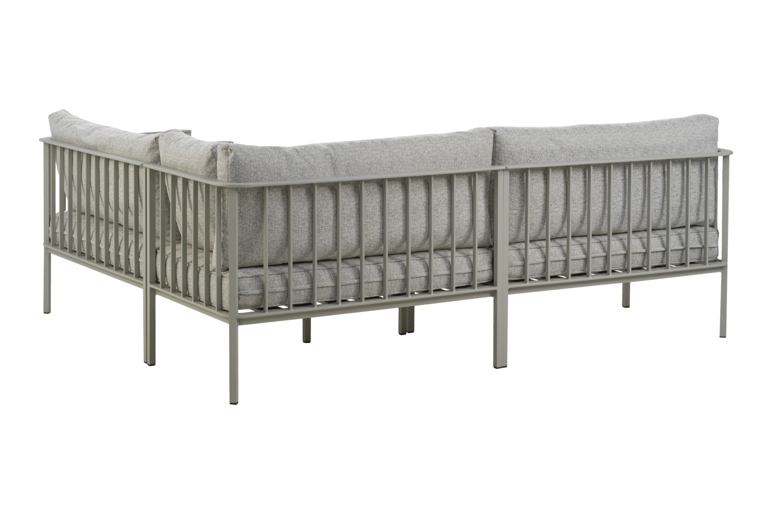 Garten Lounge Ecksofa Gartensofa Upper Aluminium hellgrau