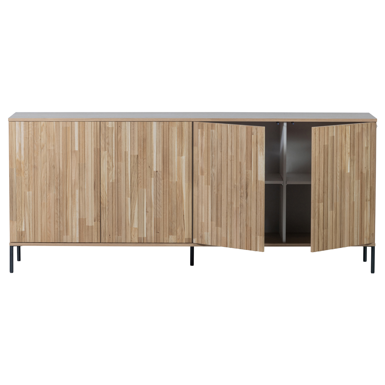 Sideboard New Gravure 200 cm Eiche Furnier natur [fsc]
