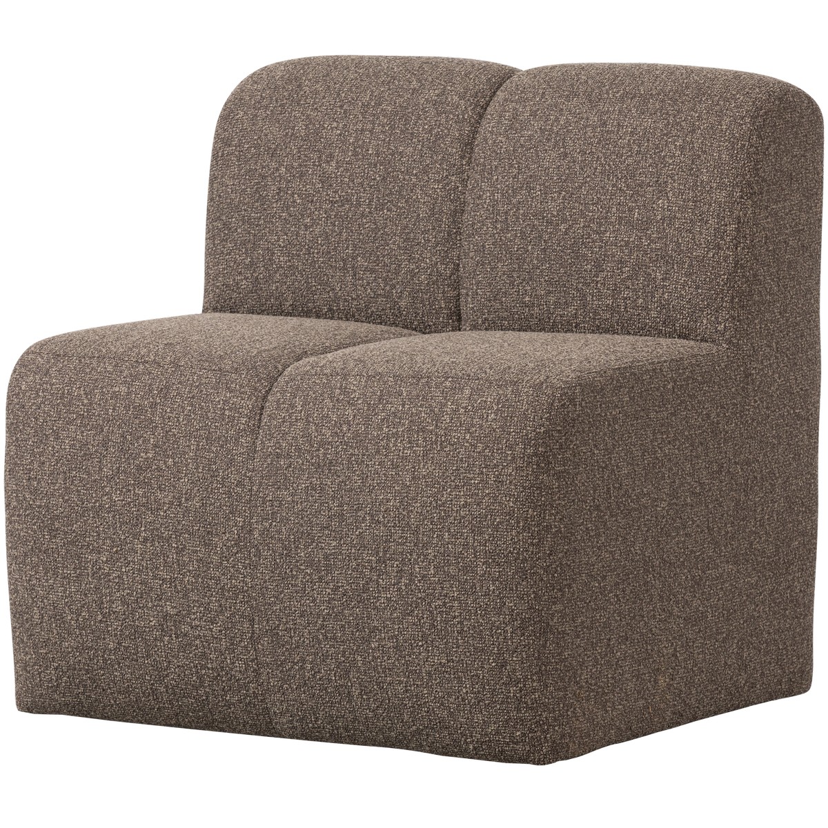 Esszimmerbank Eckbank MOJO 84 cm Element Bouclé braun melange