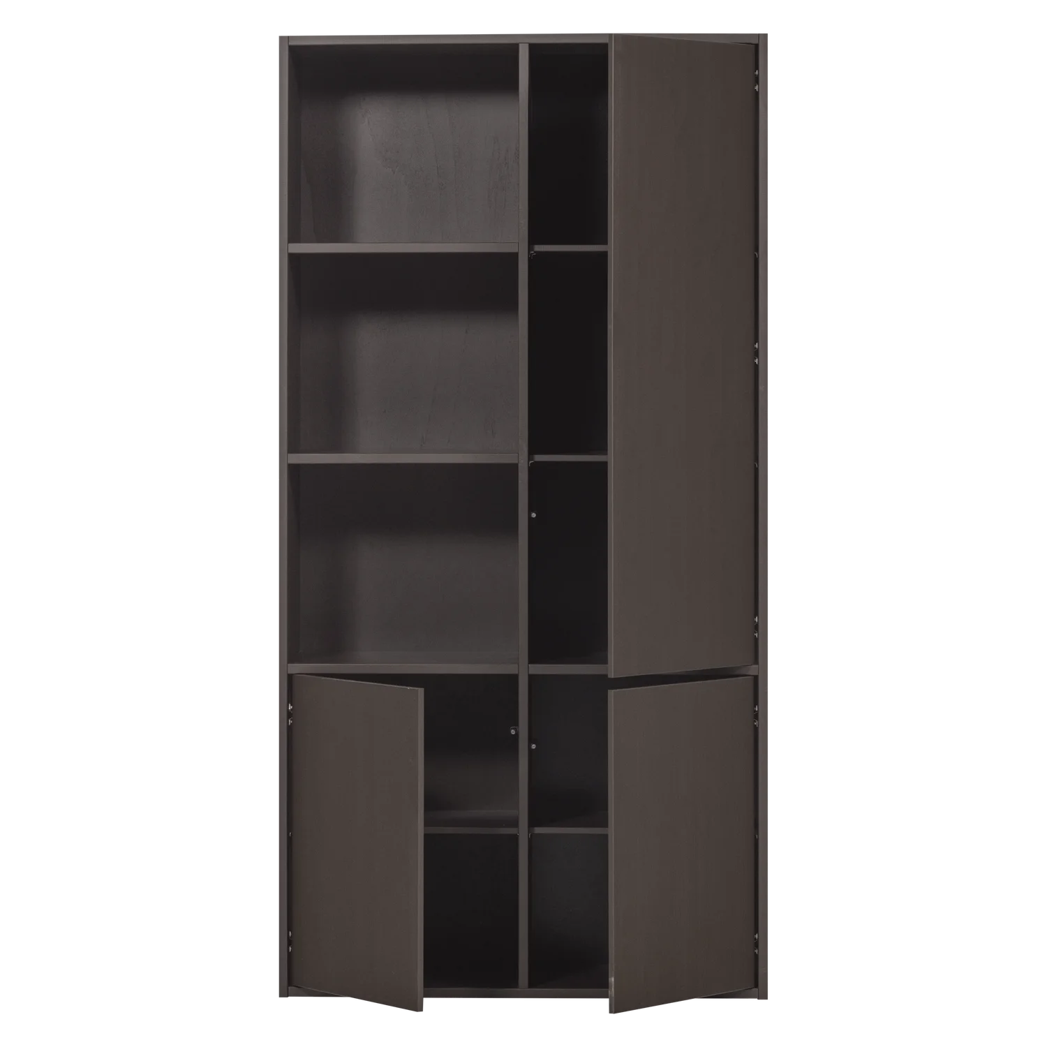 Schrank MEGGY rechts geschlossen 108 cm Holzschrank Kiefer Massiv mittelbraun