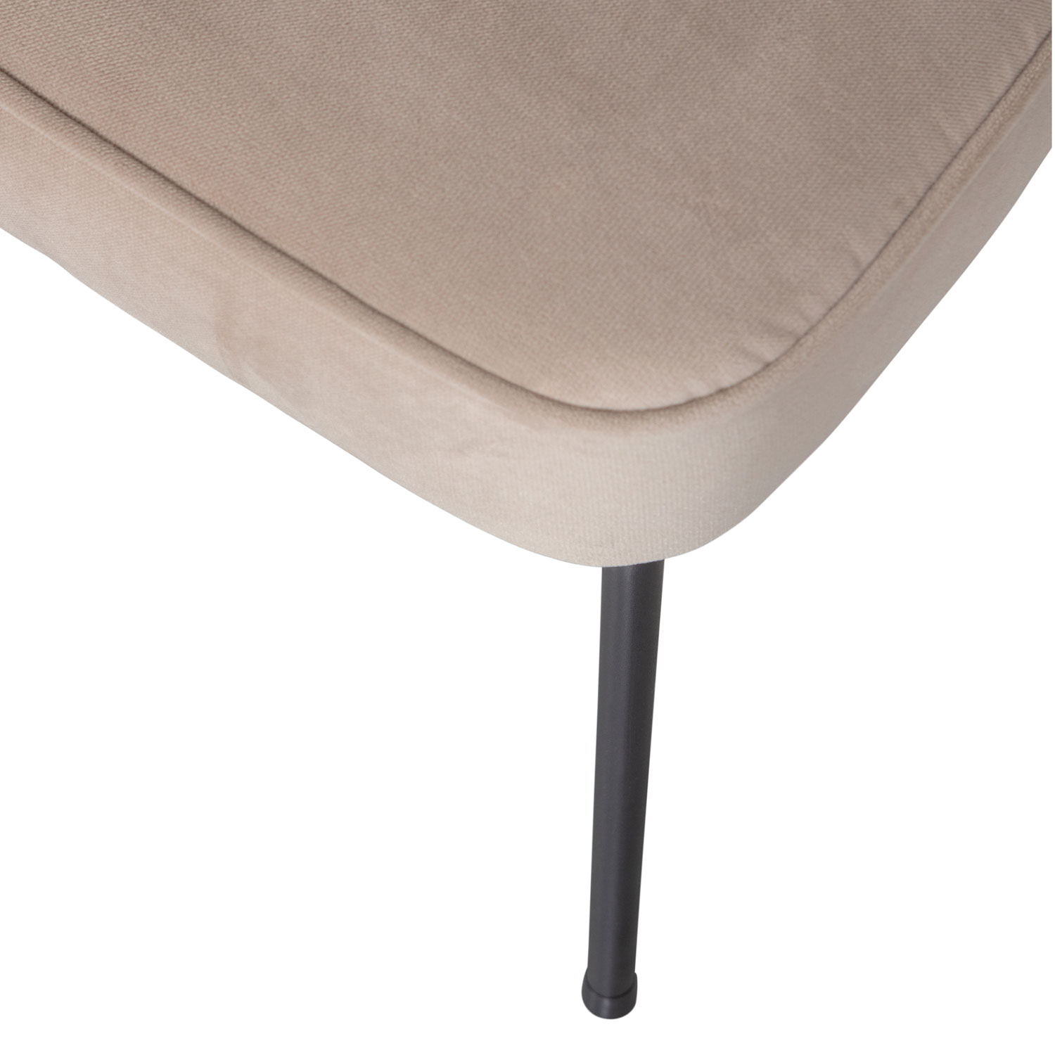 2er Set Esszimmerstuhl Vogue Samt khaki