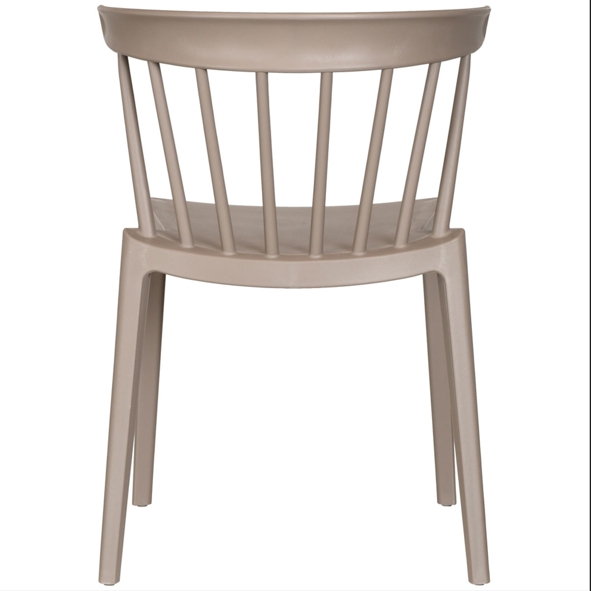 2er Set Gartentstuhl Bliss taupe stapelbar Kunststoff