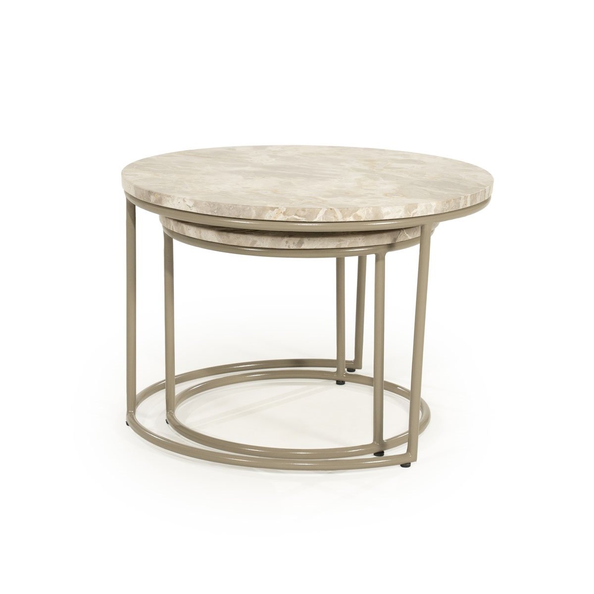 2er Set Couchtisch Alvar Marmorplatte Tischset