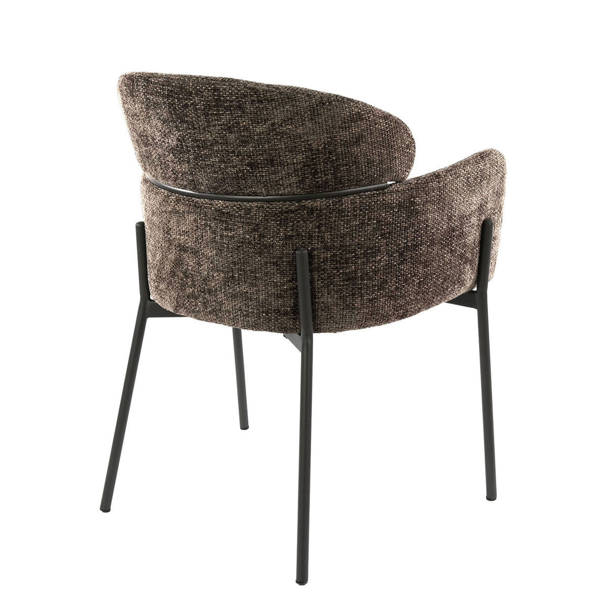 2er Set Armlehnstuhl Boston Chenille Stoff taupe