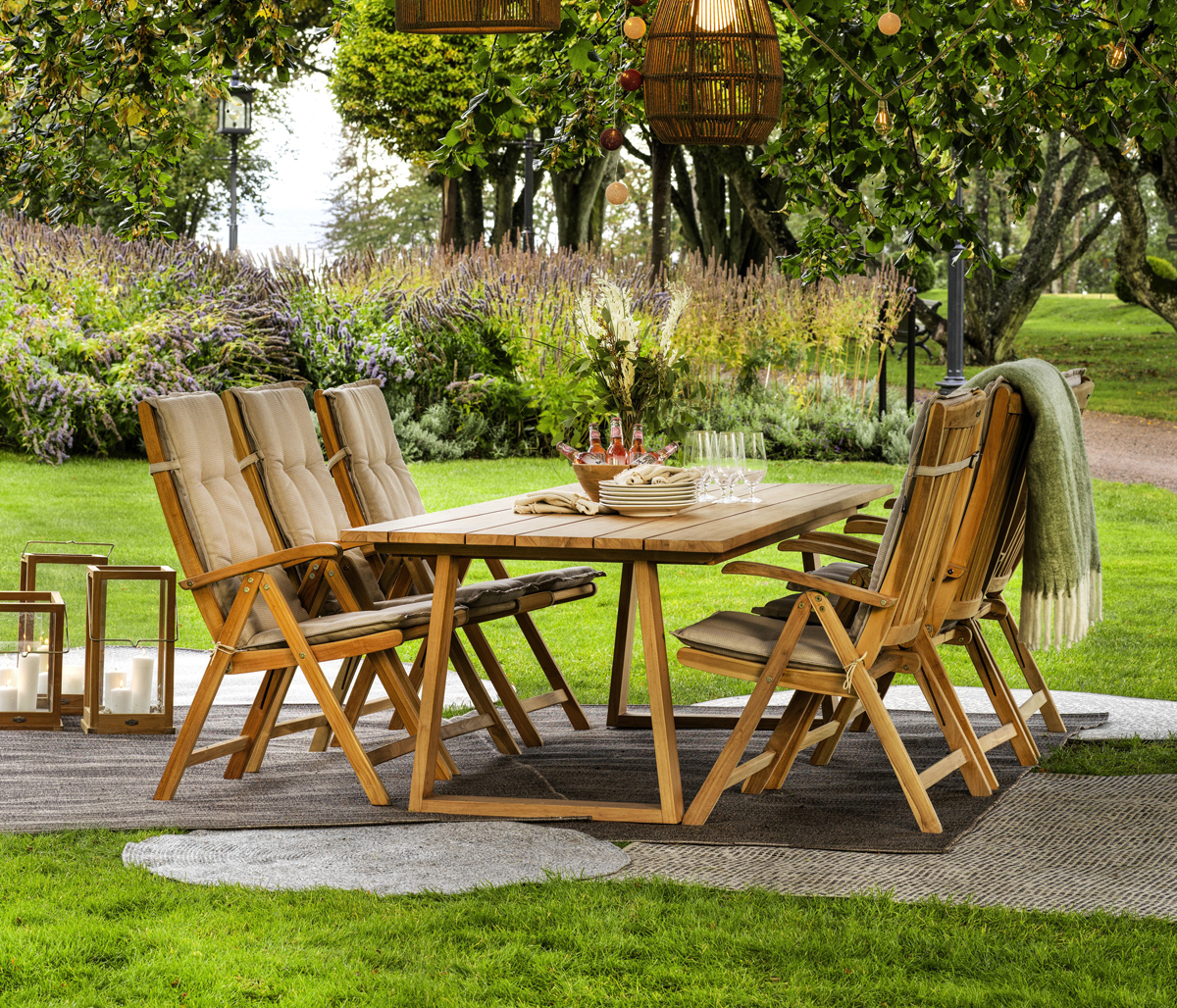 Exclusiver Teak Gartentisch 230 x 100 cm LAURION