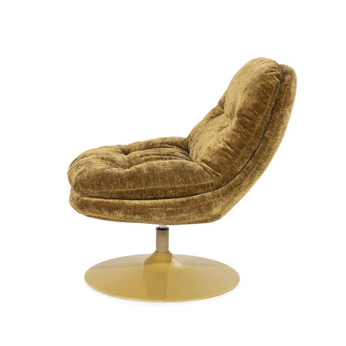BY-BOO Drehsessel Sessel drehbar Tromba senffarben
