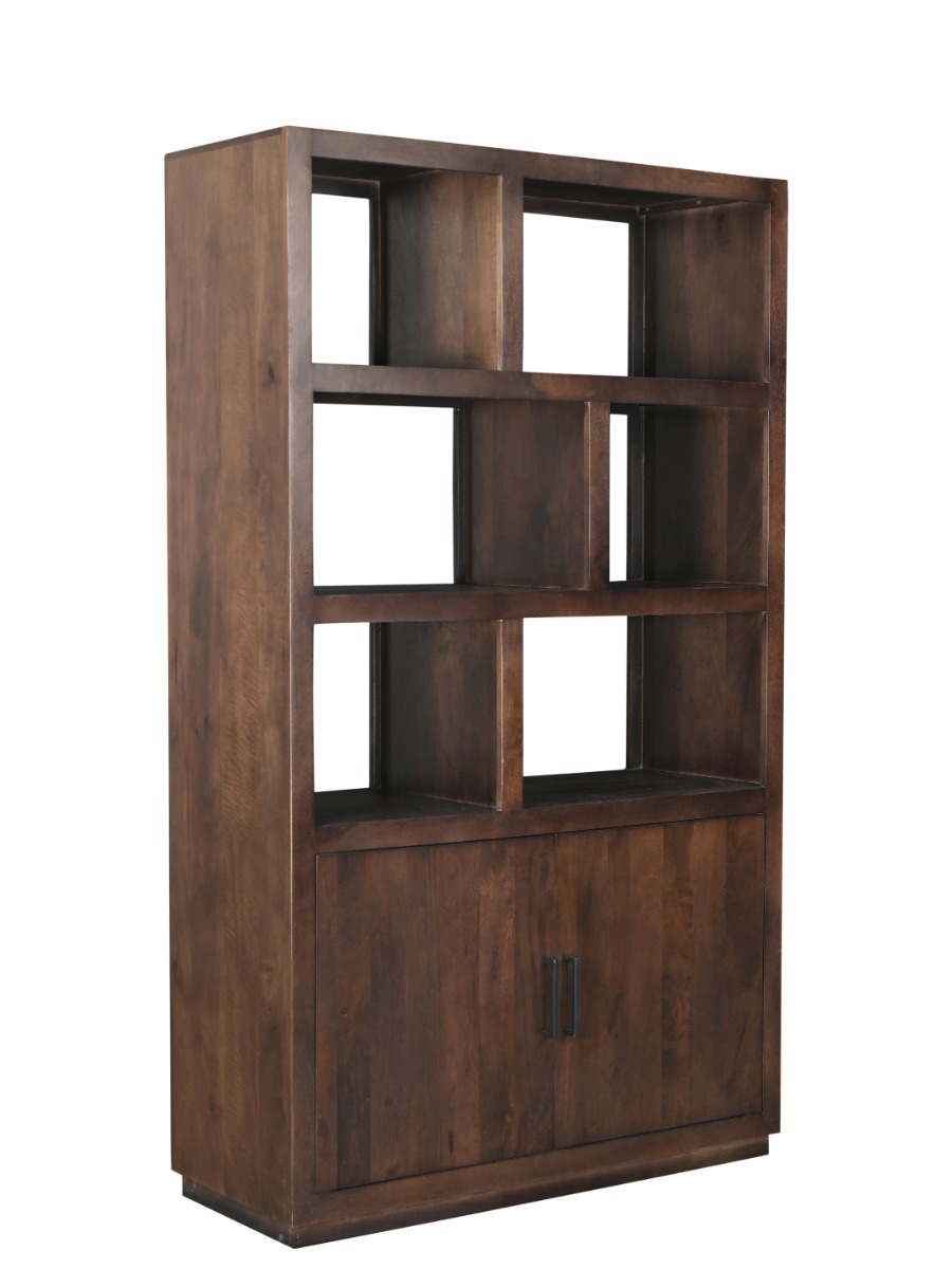Schrank Regal Jaxx B 120 cm Mangoholz braun