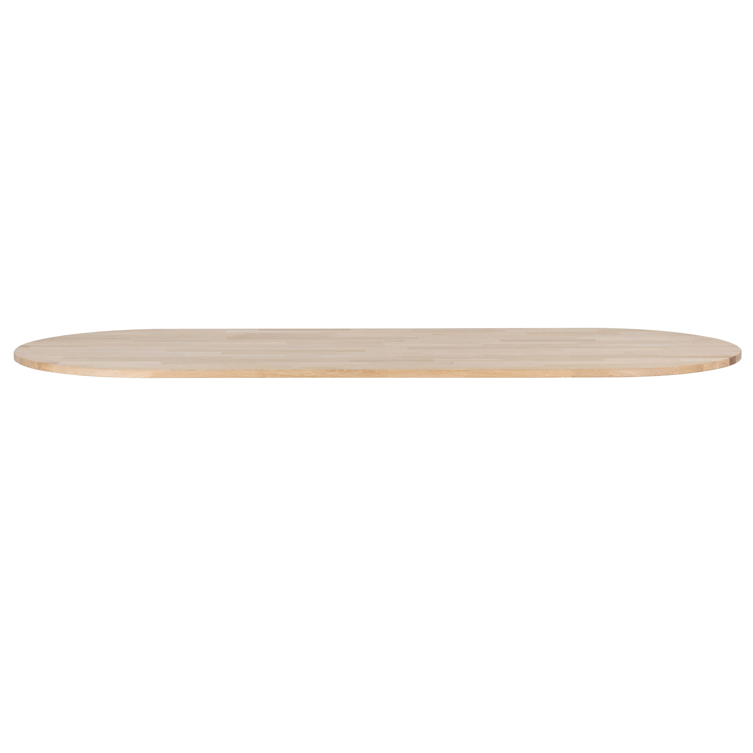 woood Tischplatte Tablo oval 220 x 90 cm Eiche Natur unbehandelt