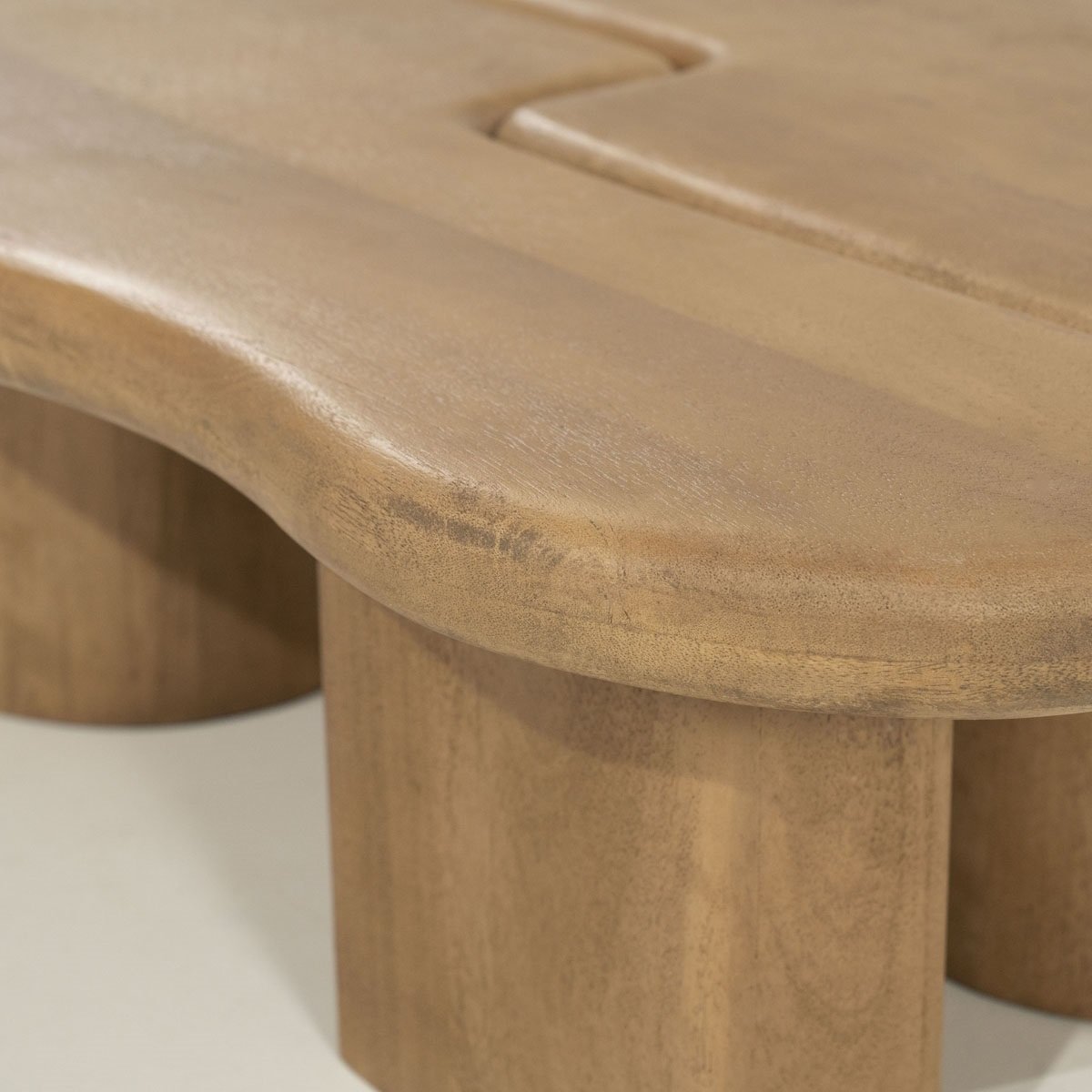 Couchtisch  2 tlg. Yuo 100 x 80 cm Mangoholz natur
