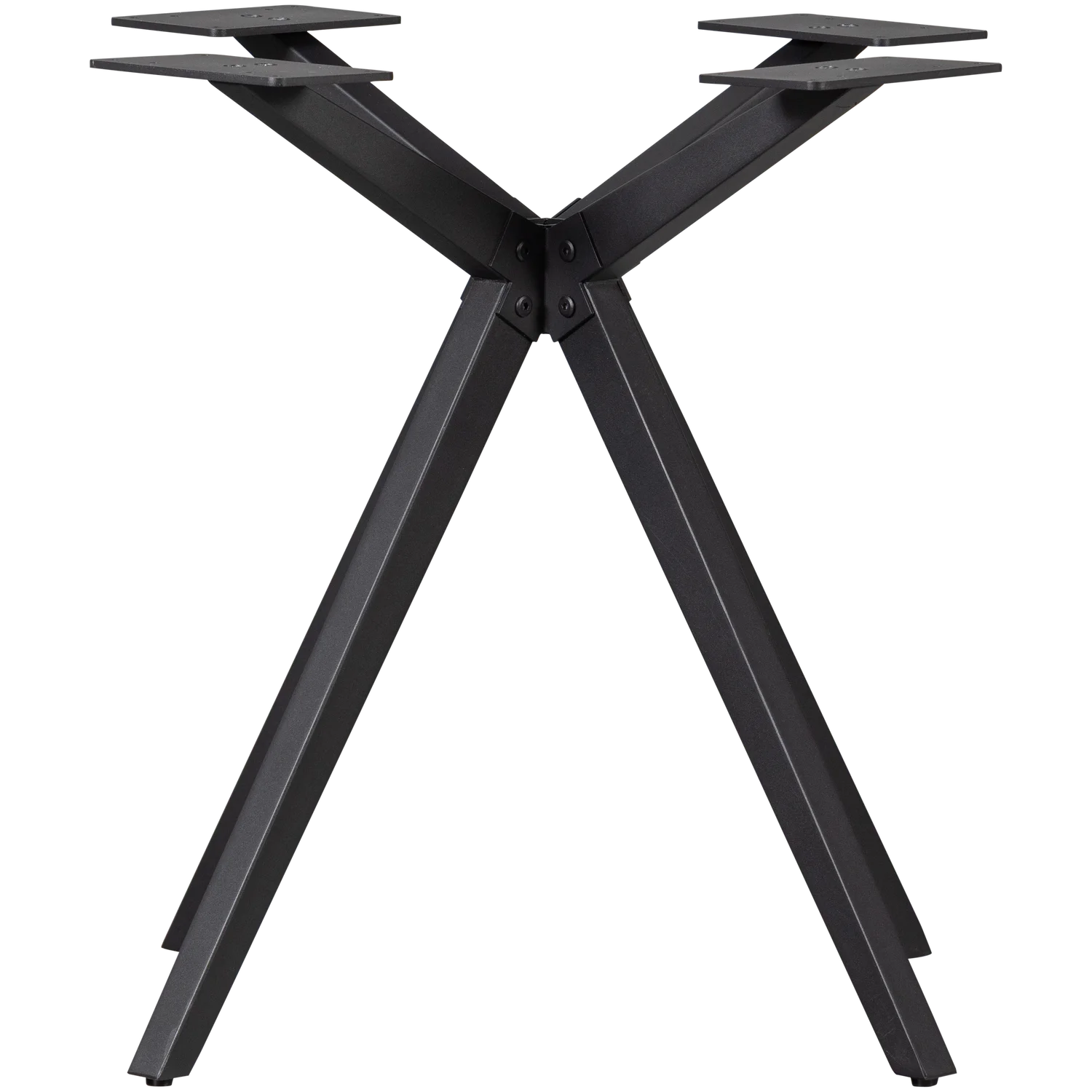 Tischbein HOLLAND Kreuzbein Tischgestell Metall schwarz