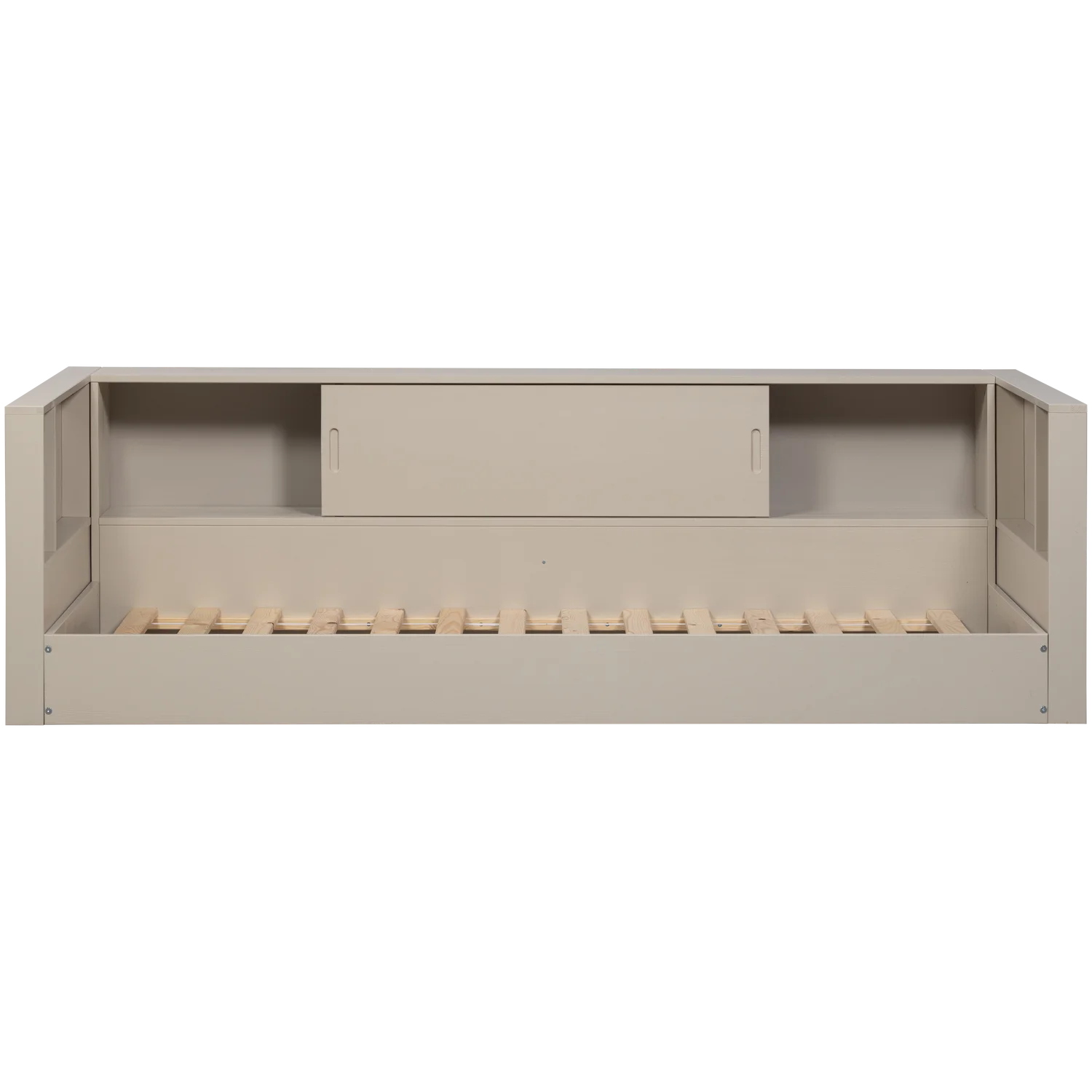 Einzelbett CARTER staubgrau 200 x 90 cm Kiefer Massivholz Bett