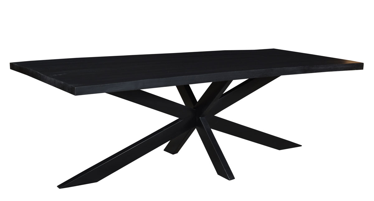 Esstisch Kala Spider 240 x 100 cm Mango Holz schwarz