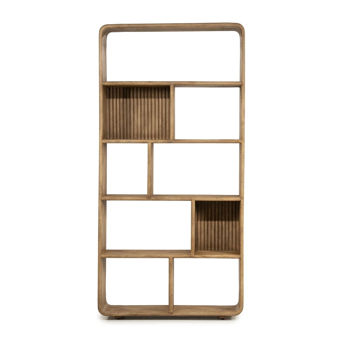 Bücherregal Regal Rigato klein H 200 cm Mango Massivholz braun