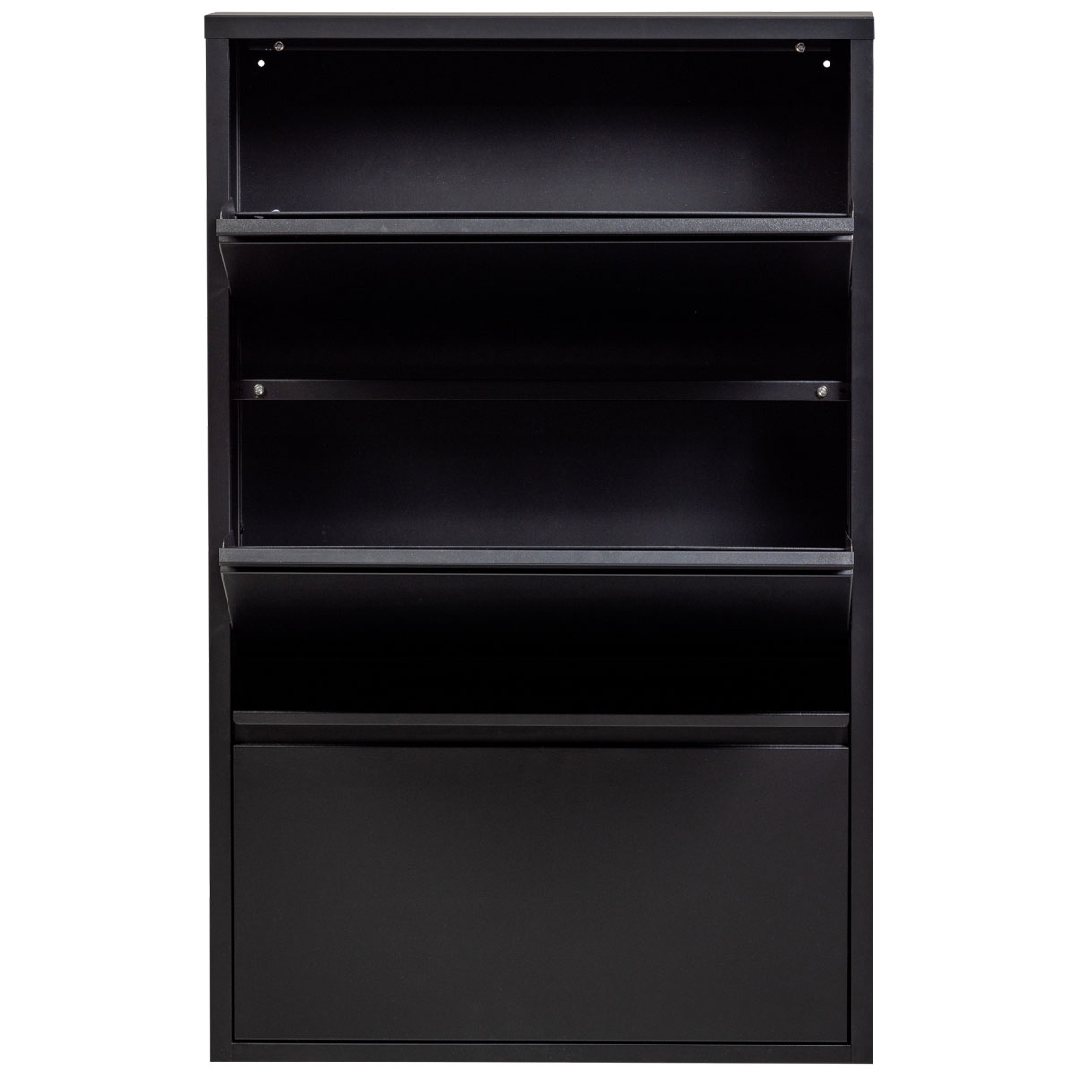 woood Schuhschrank SABINE B 66 cm Metall schwarz