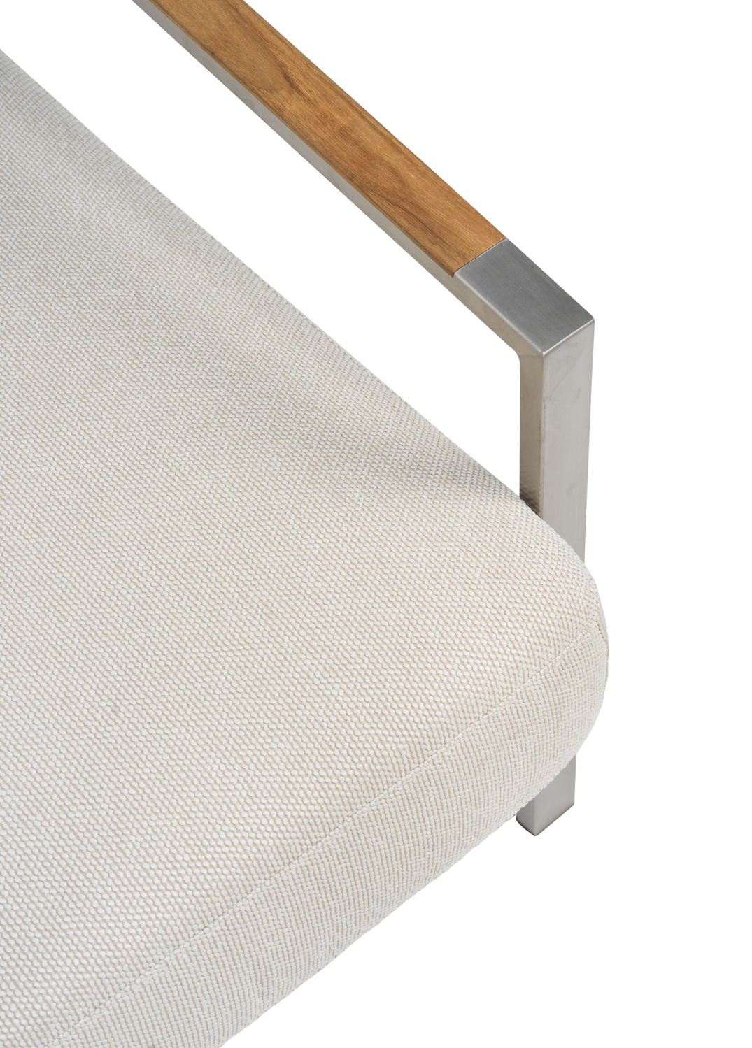 Gartensessel Gartenstuhl Naos Edelstahl Bezug beige