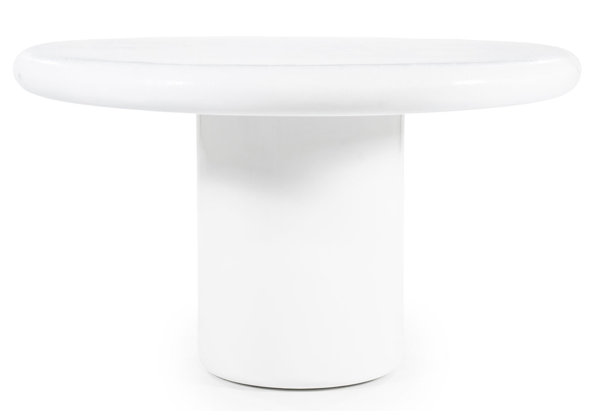 Esstisch Frost Ø 130 cm Eco Magnesia weiß
