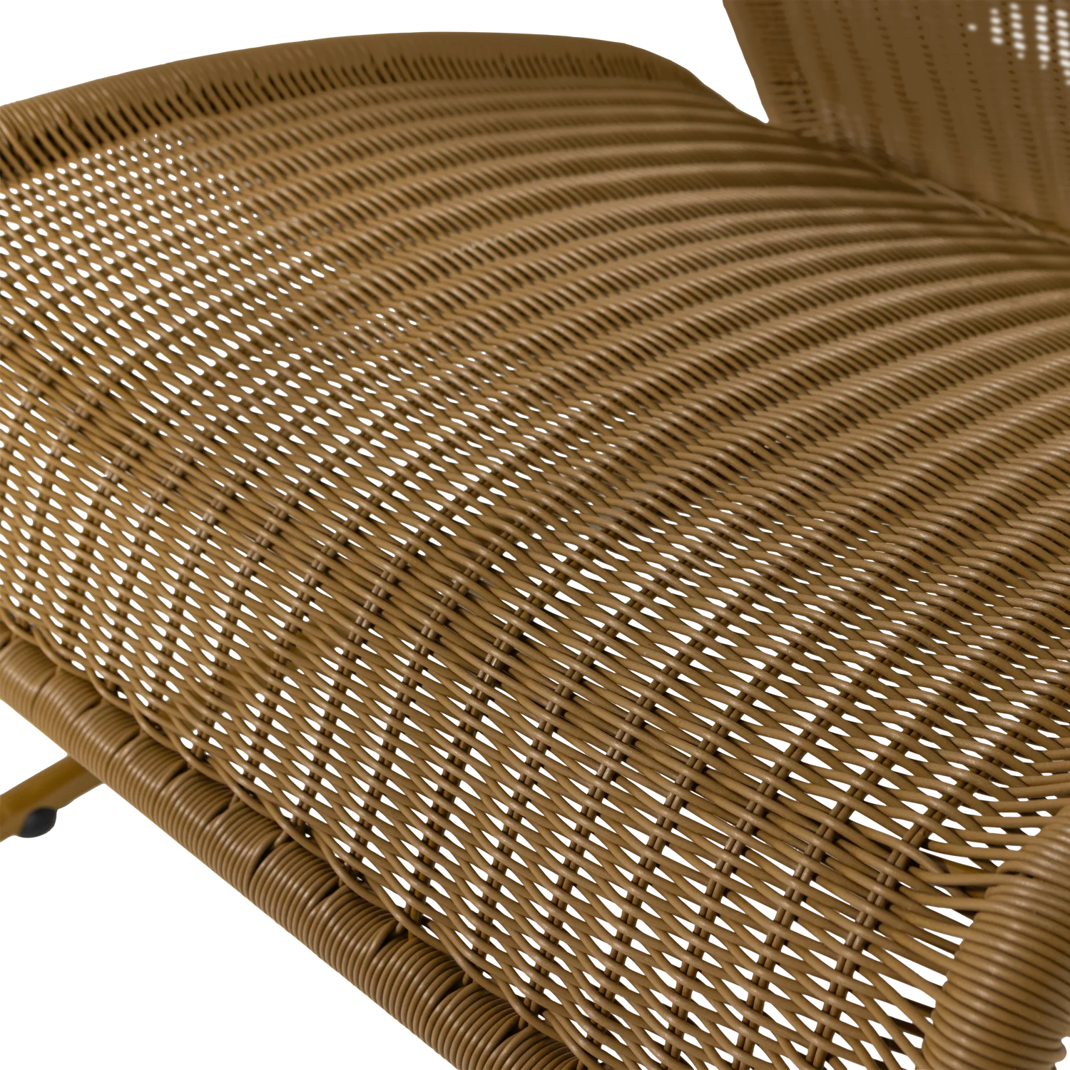 Outdoor Lounge Sessel WEST Polyrattan honiggelb Gartensessel Metall Rattan Metall