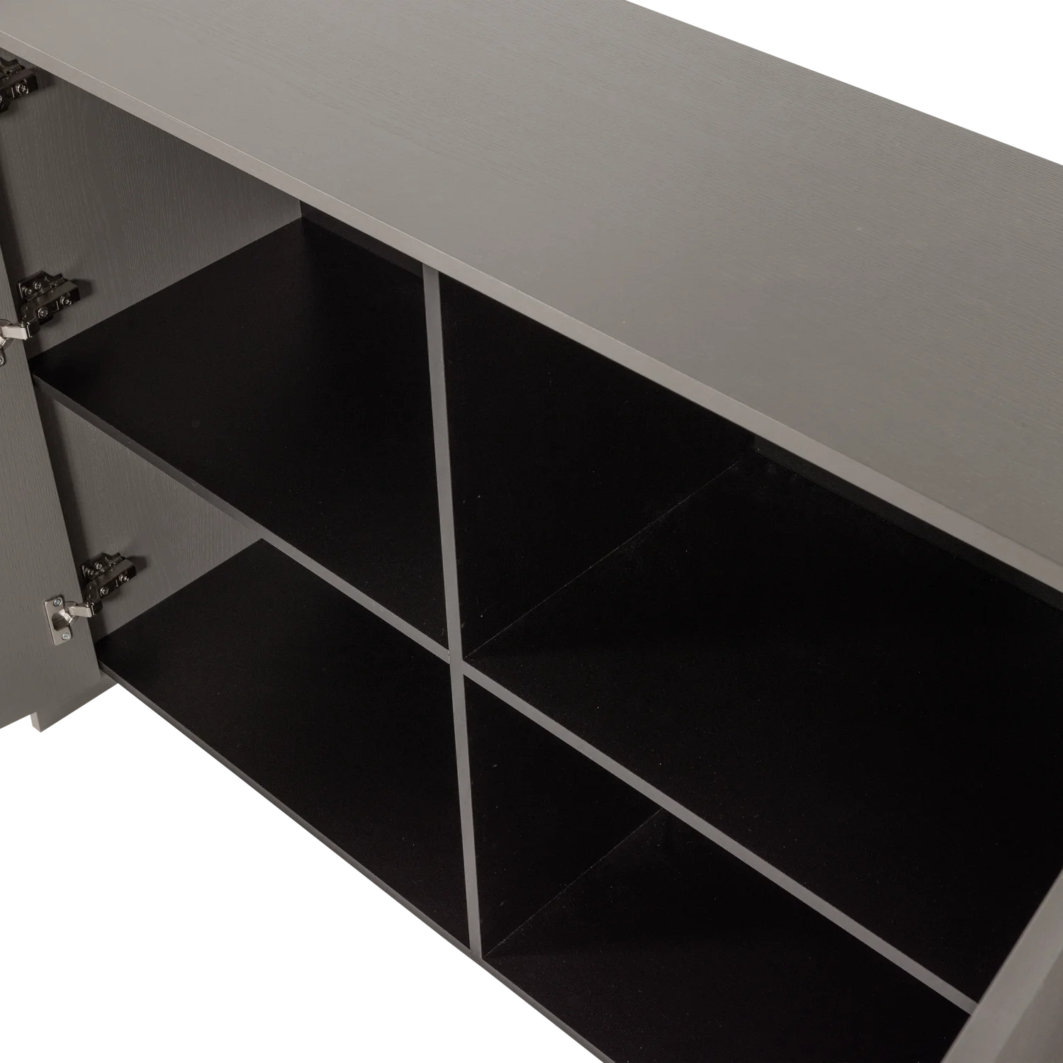 Kommode BROCK B 200 cm Esche Furnier warmgrau