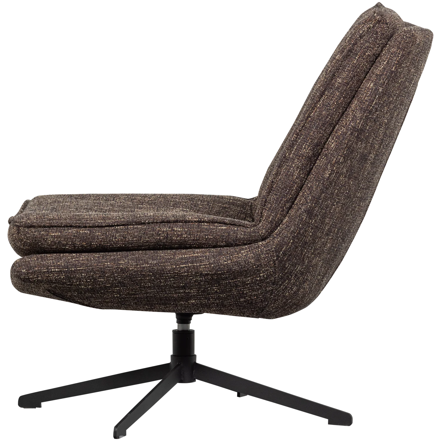 Drehsessel MILARO Webstoff braun melange Sessel