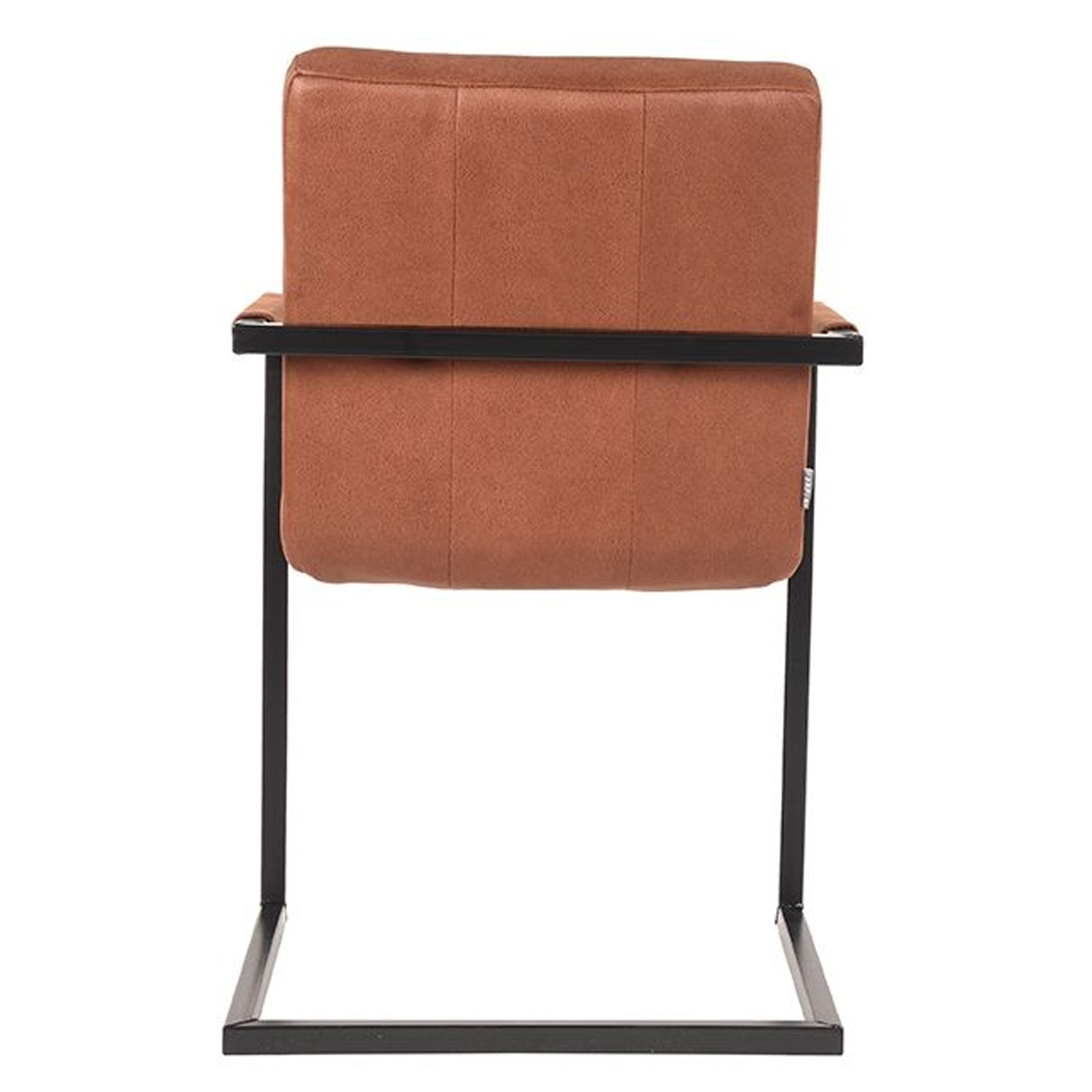 Esszimmerstuhl HUGO Microfaser cognac Freischwinger Stuhl