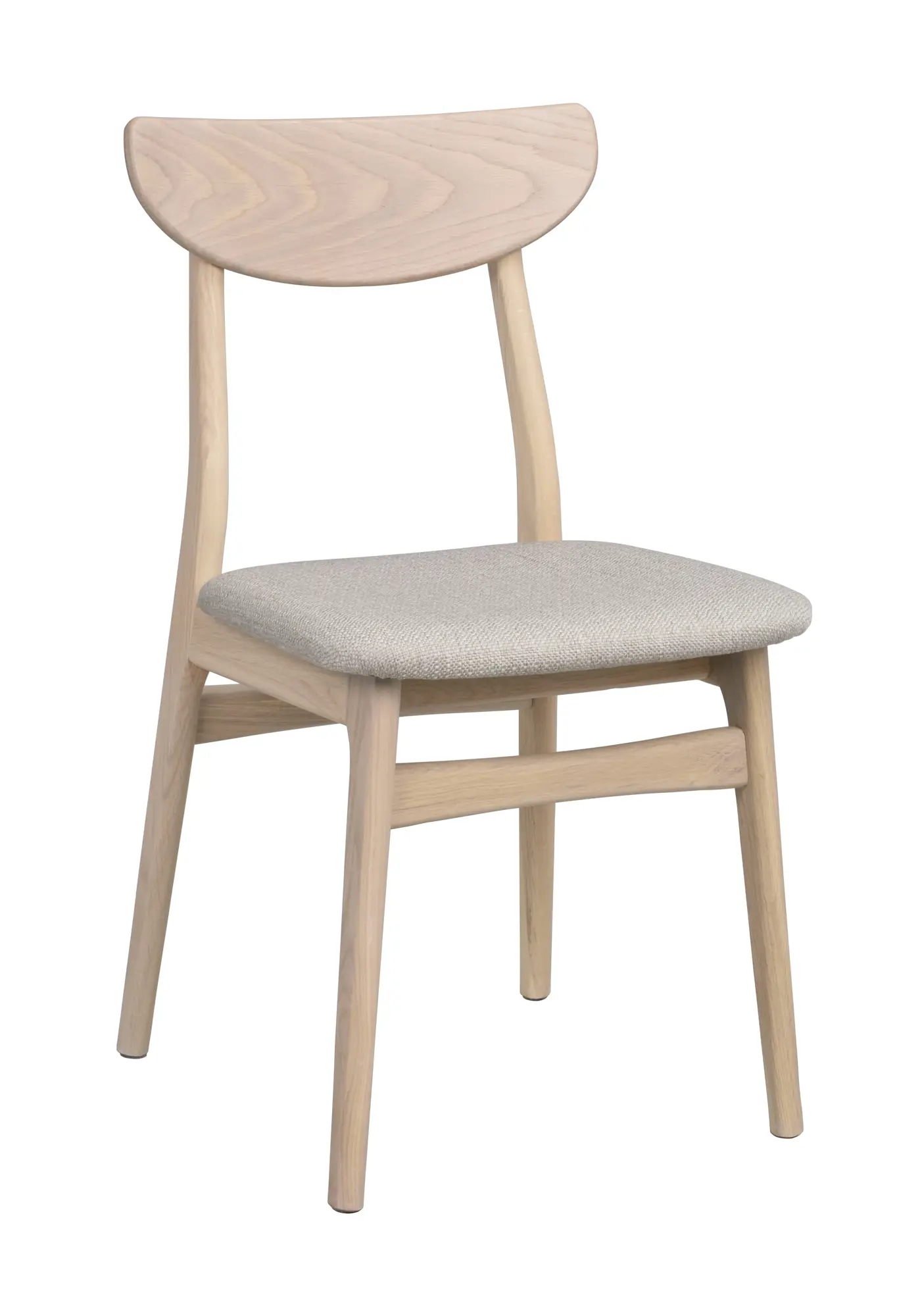 Esszimmergruppe VAIRMOUNT komplett Esstisch rund Ø 120 cm beige weiß mit 4 Stühlen