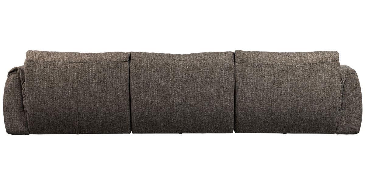 woood 3 Sitzer Sofa BAGGY Webstoff warmgrau melange