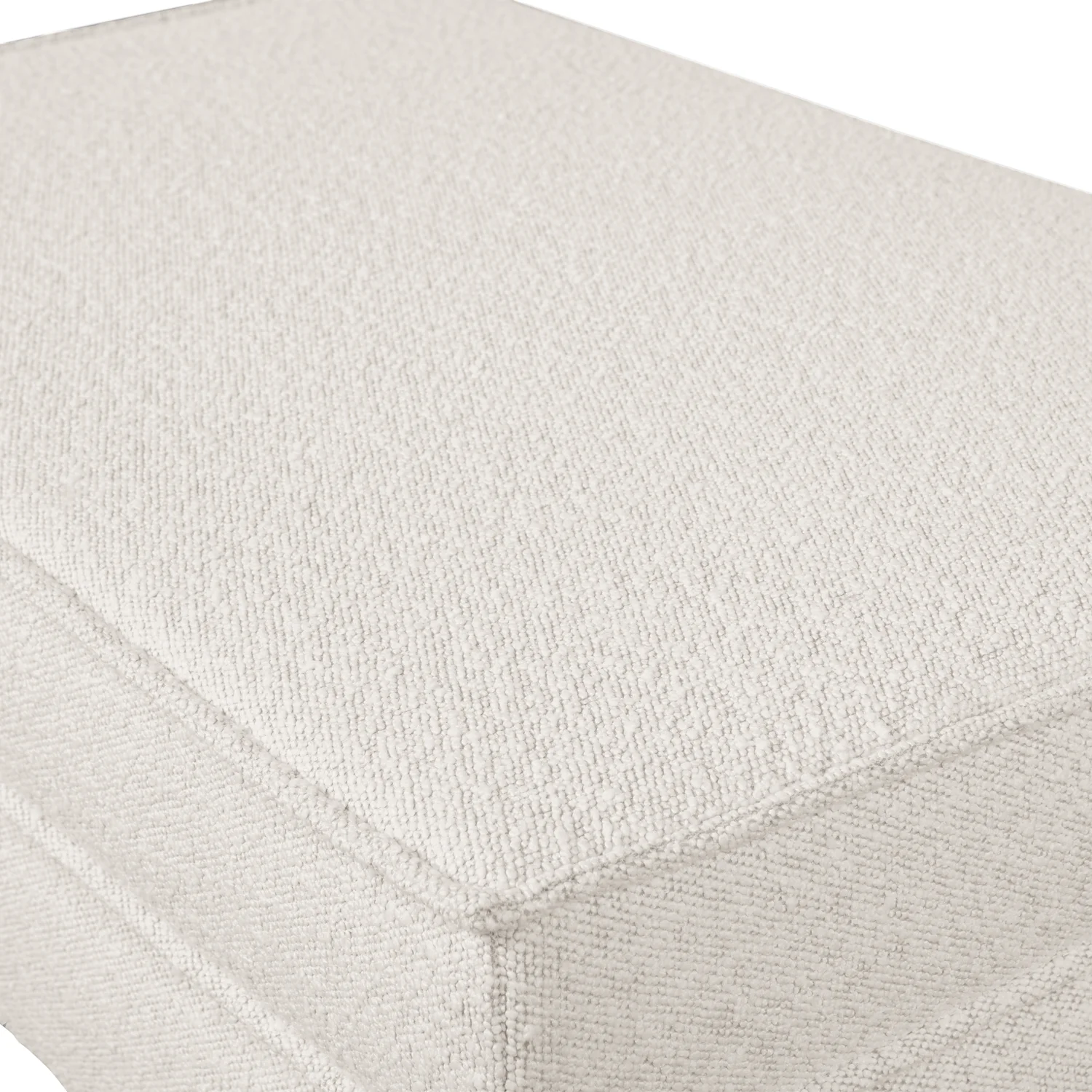 Hocker Fußhocker RODEO Bouclé Stoff natur