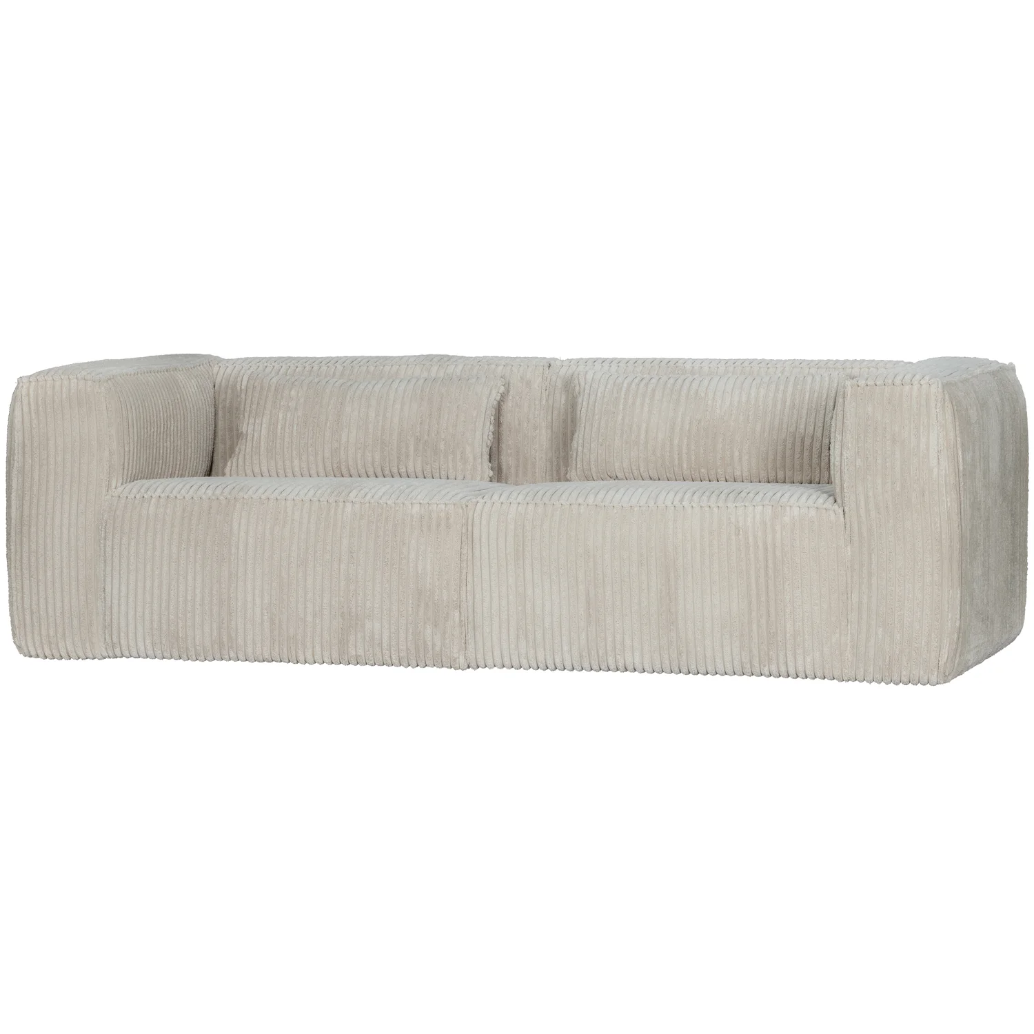 3,5 Sitzer Sofa Bean Ribcord natur