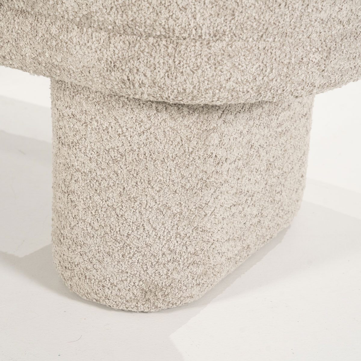 Esstischbank Rama 120 cm Teddystoff taupe Sitzbank