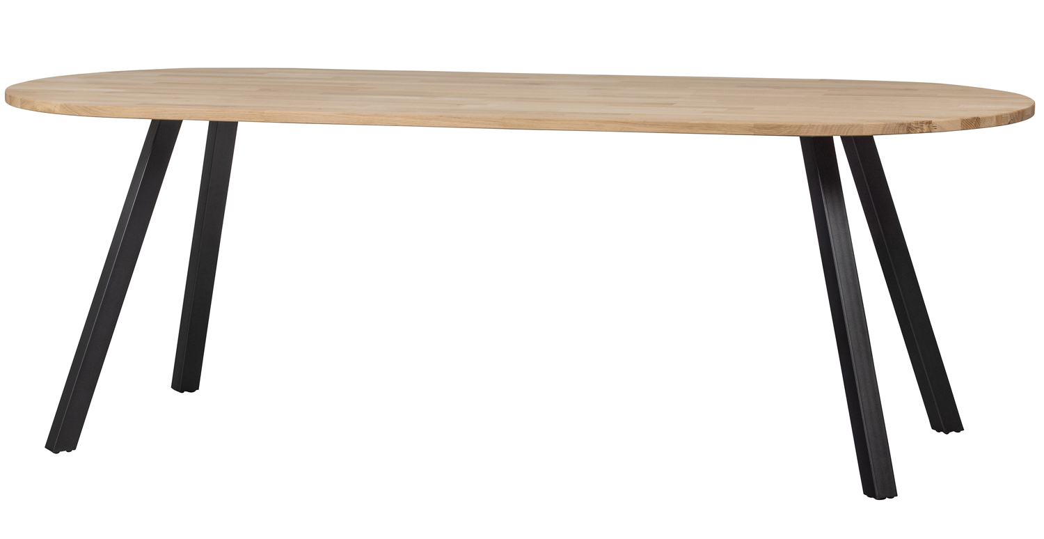Esstisch TABLO SQUARE LEG 220 x 90 cm Eiche Massivholz unbehandelt