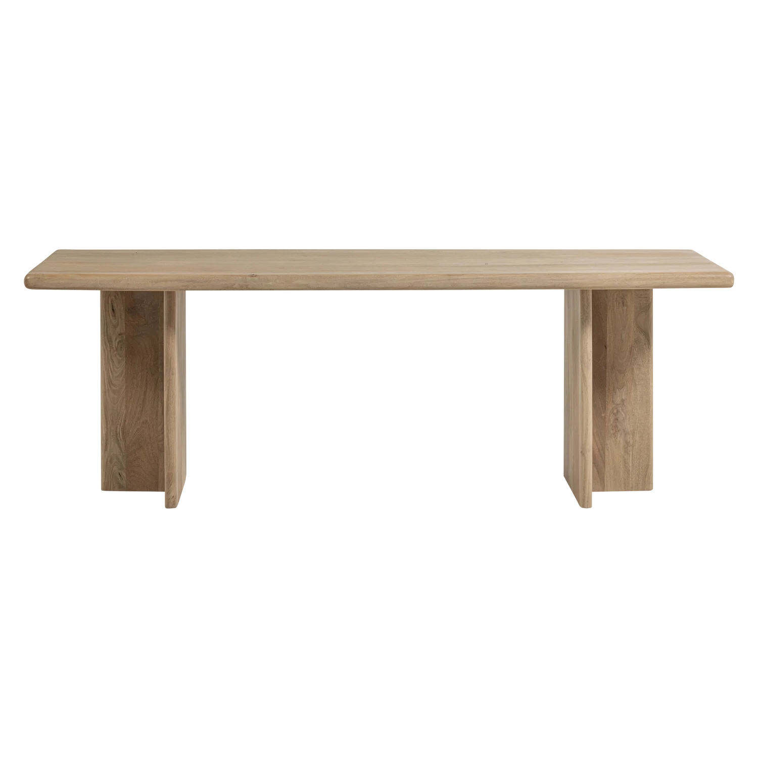 Esstisch ATO 180 x 90 cm Mangoholz mit Maserung natur