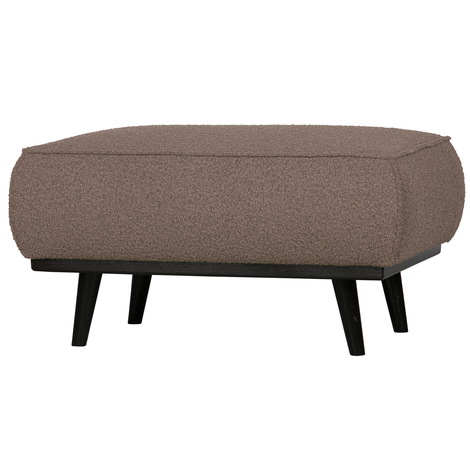 Hocker Polsterhocker Statement Bouclé nougat