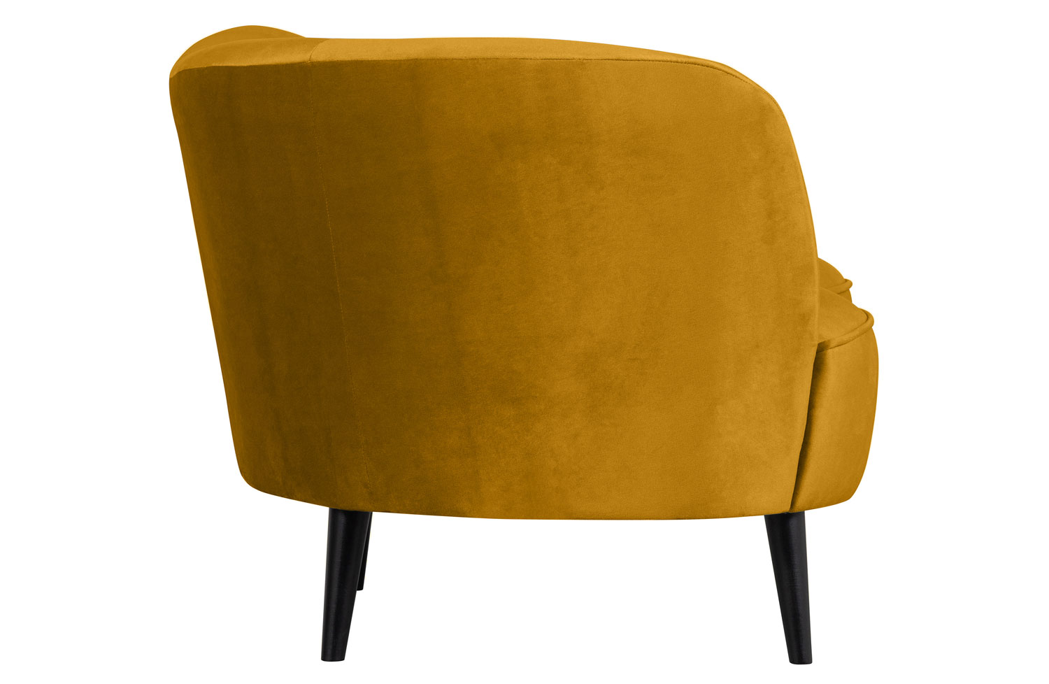 woood Lounge Sessel Sara links Samt ocker