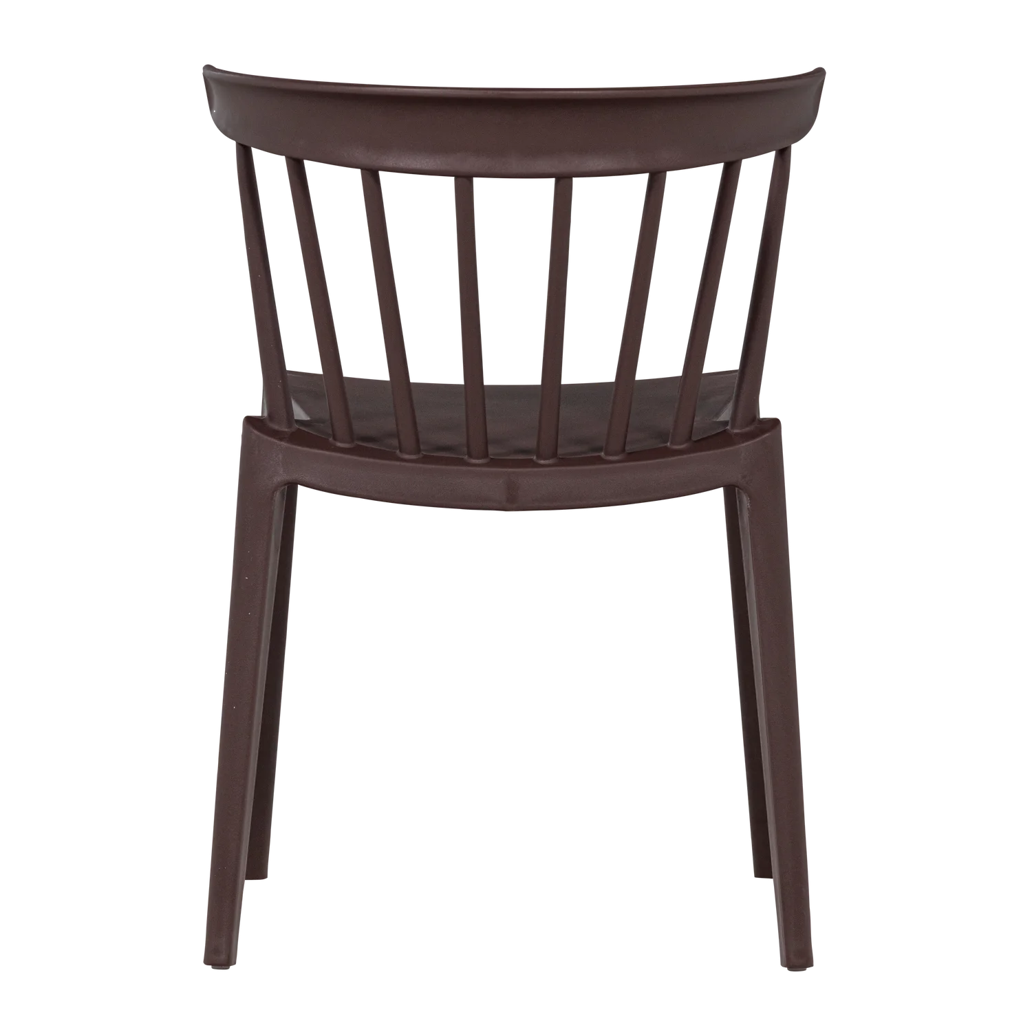 2er Set Gartenstuhl Kunststoff BLISS BIOFASER lila braun stapelbar