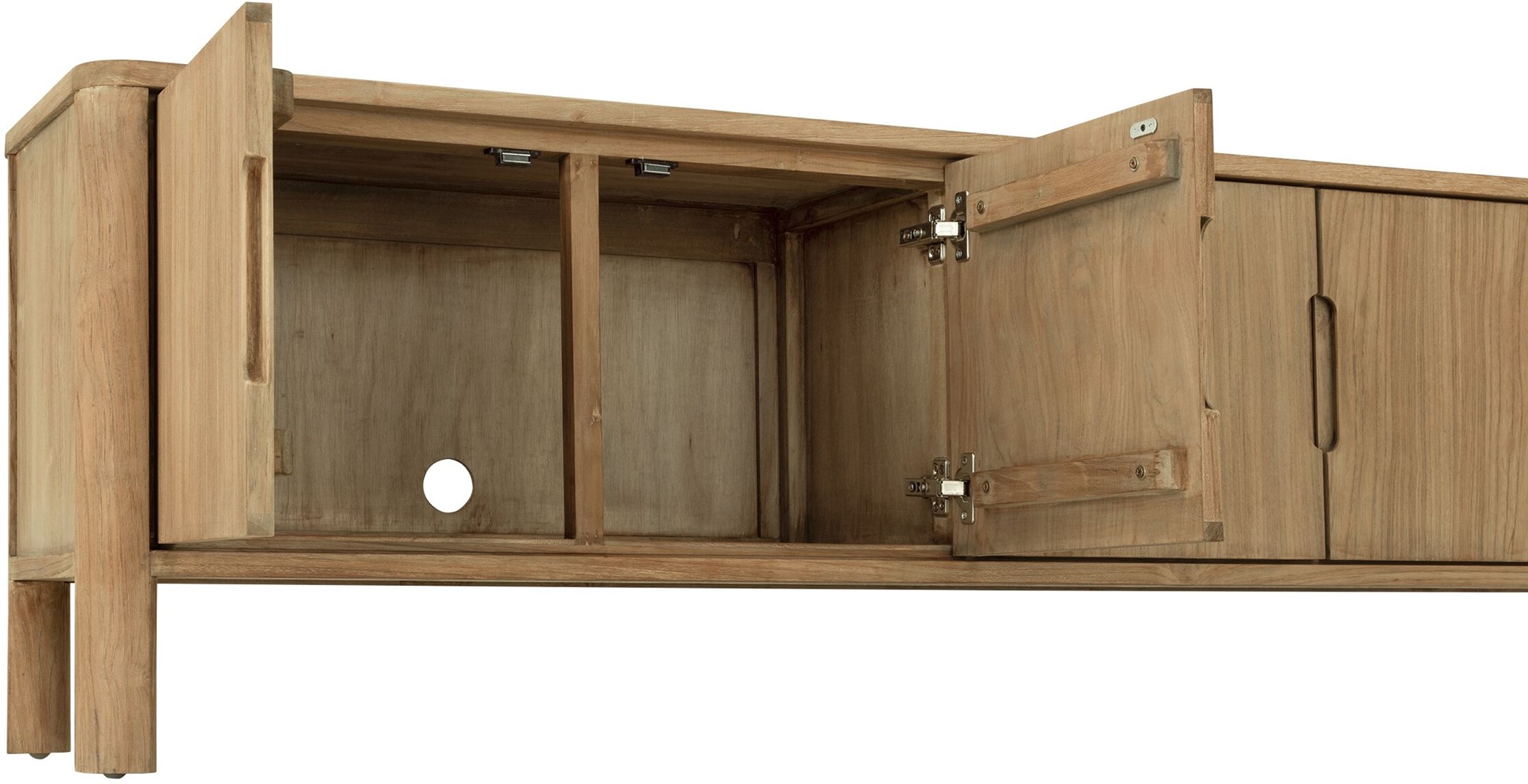 TV Möbel Forte 210 cm Teakholz natur Lowboard