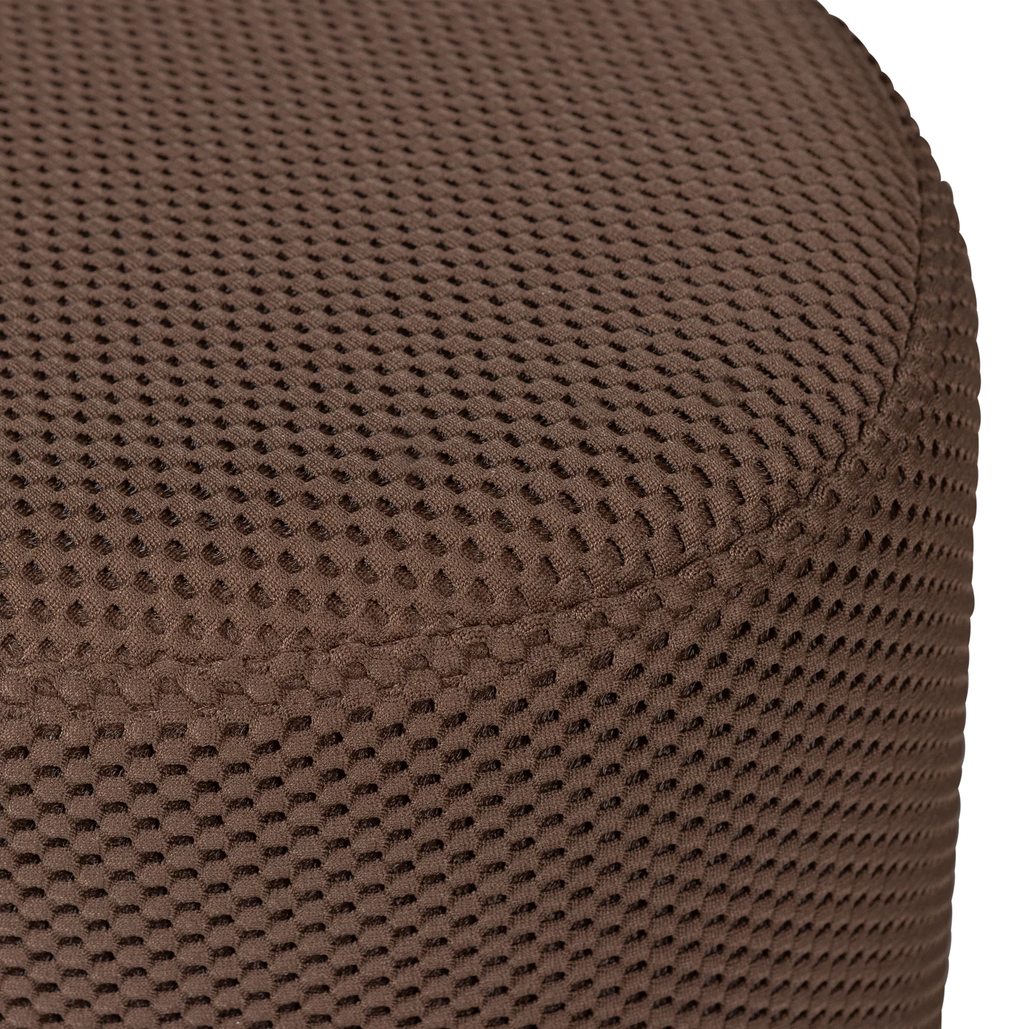 Pouf PUUK 40 x 40 cm Hocker Sitzhocker Gittergewebe espresso