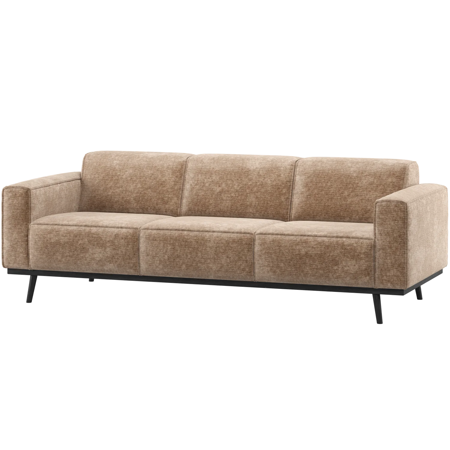 3 Sitzer Sofa Statement Samt-Chenille taupe Couch