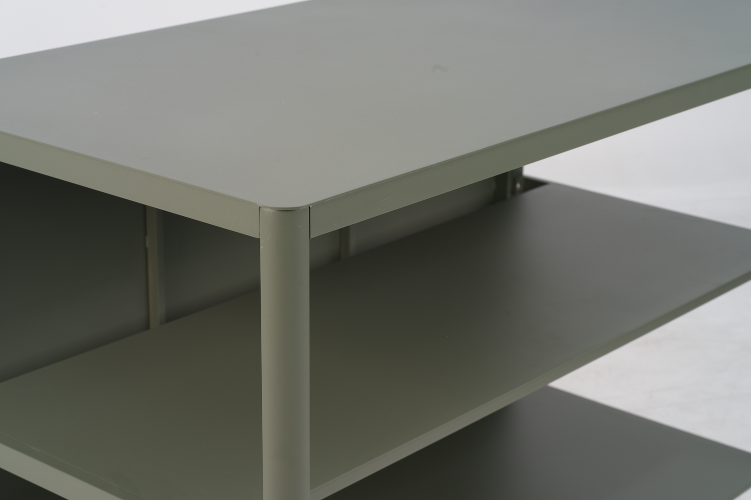 Outdoor Küche Kelia Modul offenes Element 121 cm Aluminium nordic grün