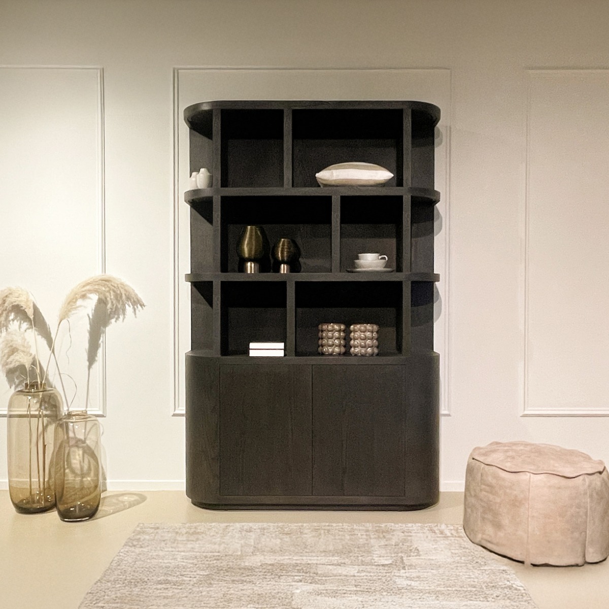 Schrank Regal Novero Espresso B 145 cm braun