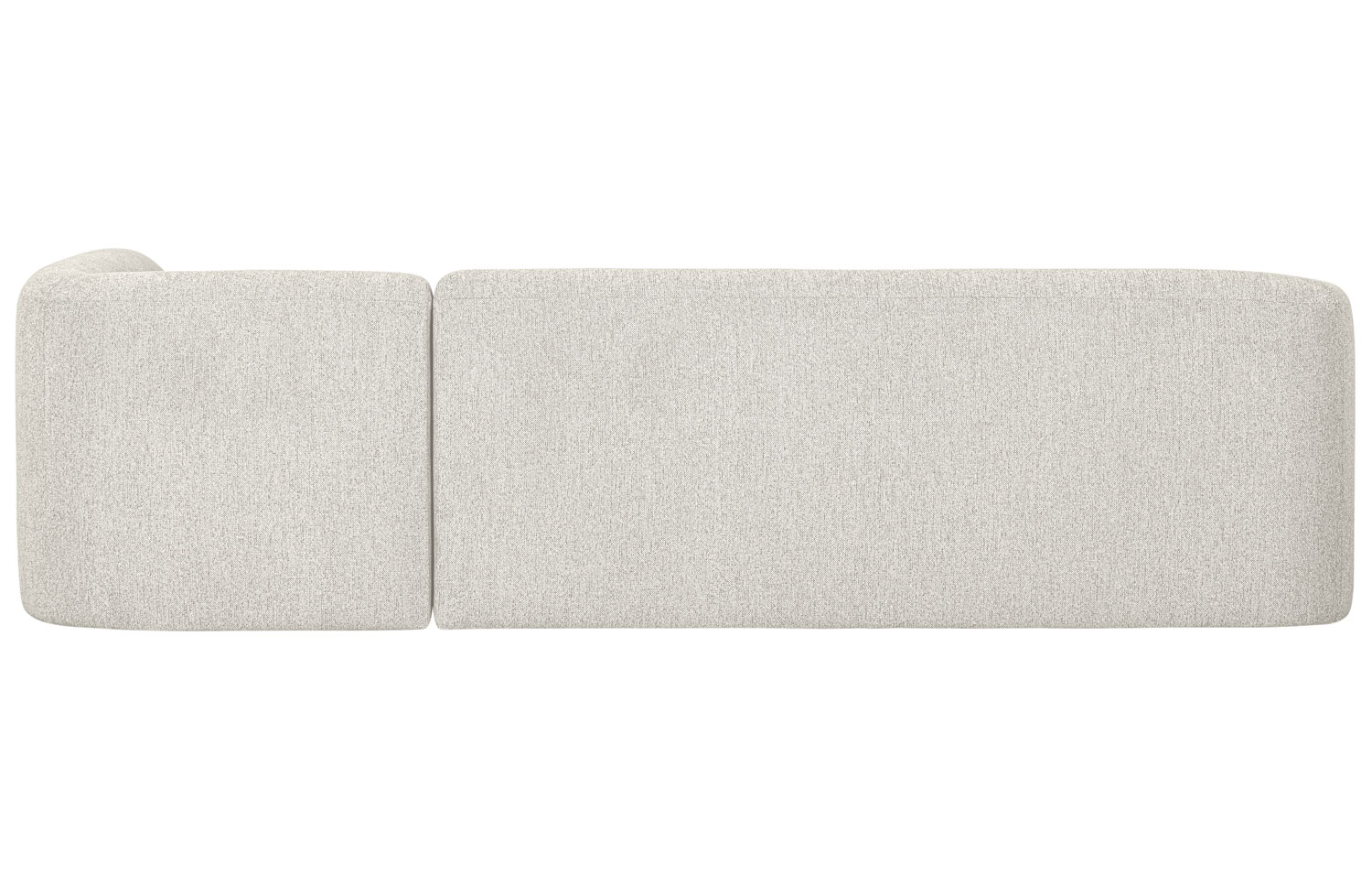 Ecksofa Sloping Chenille pearl Longchair rechts