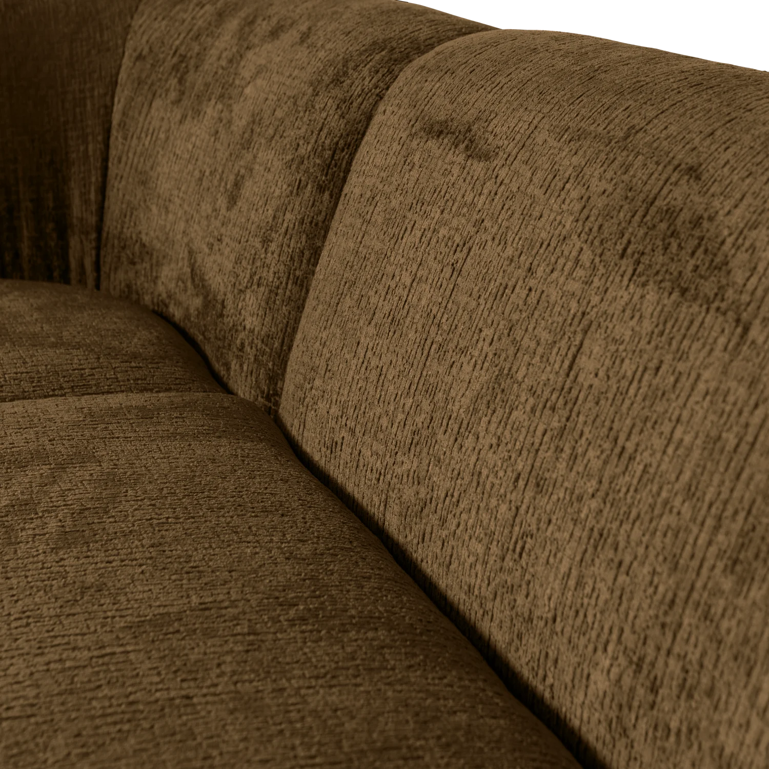Eckgarnitur Sloping Struktur Velvet messing Ecksofa Longchair links