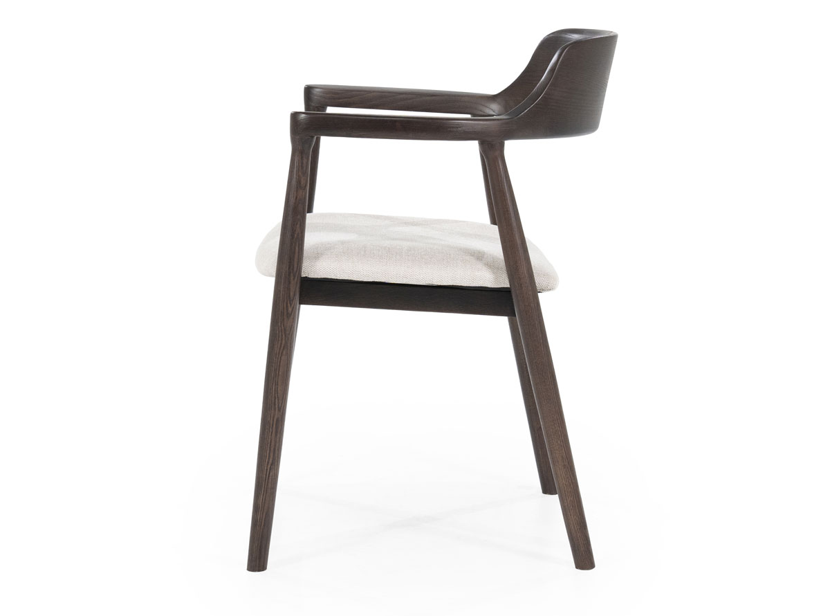 Esszimmerstuhl Stuhl Yorick Armlehnstuhl Esche Holz dunkelbraun