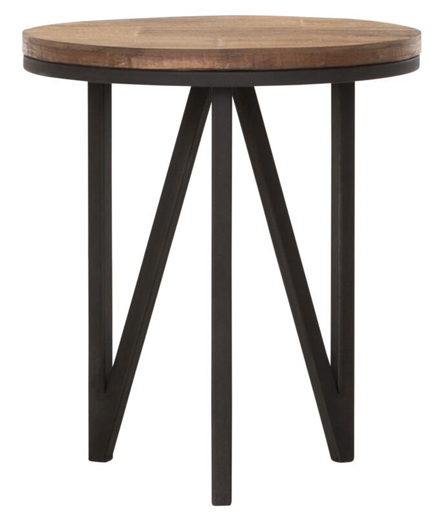 Beistelltisch Couchtisch Odeon rund Ø 40 cm recyceltes Teakholz