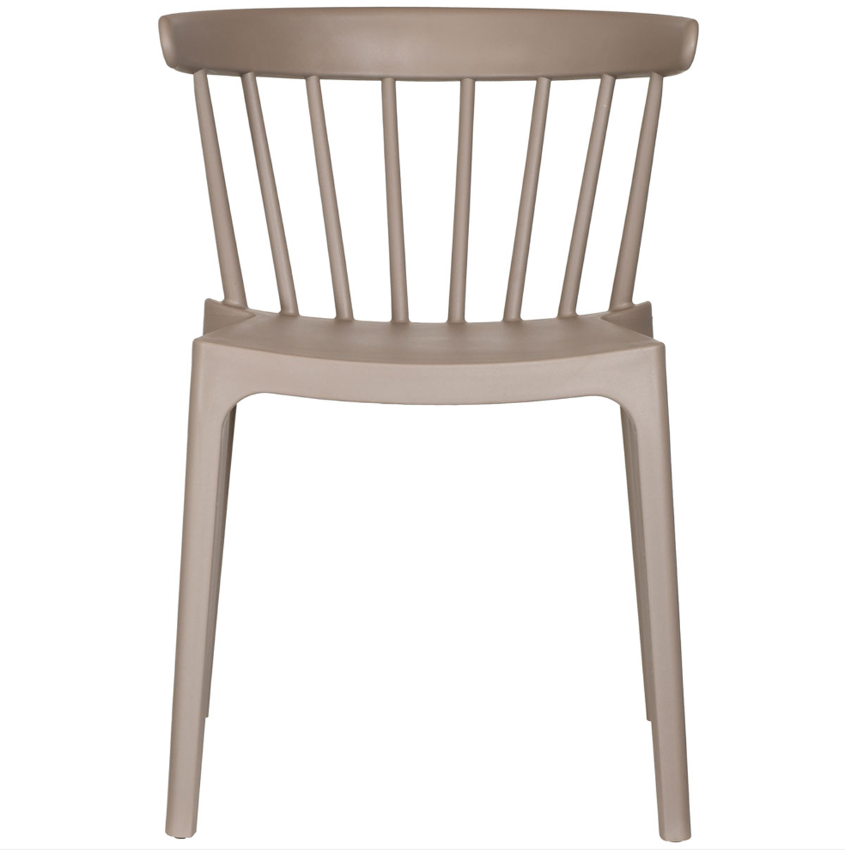 2er Set Gartentstuhl Bliss taupe stapelbar Kunststoff