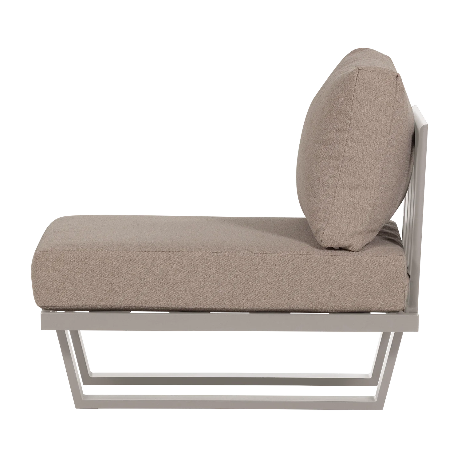 Outdoor Lounge Sessel BEAR sandfarben Gartensessel Aluminium