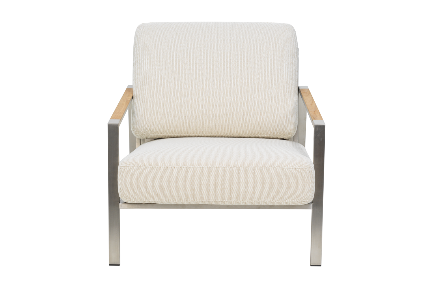 Gartensessel Gartenstuhl Naos Edelstahl Bezug beige