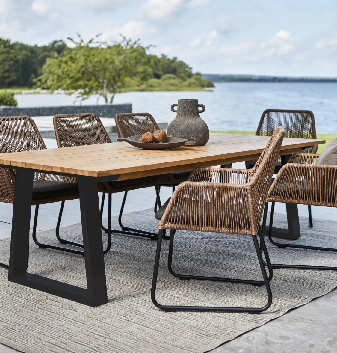 Gartentisch Teakholz 230 x 100 cm LAURION