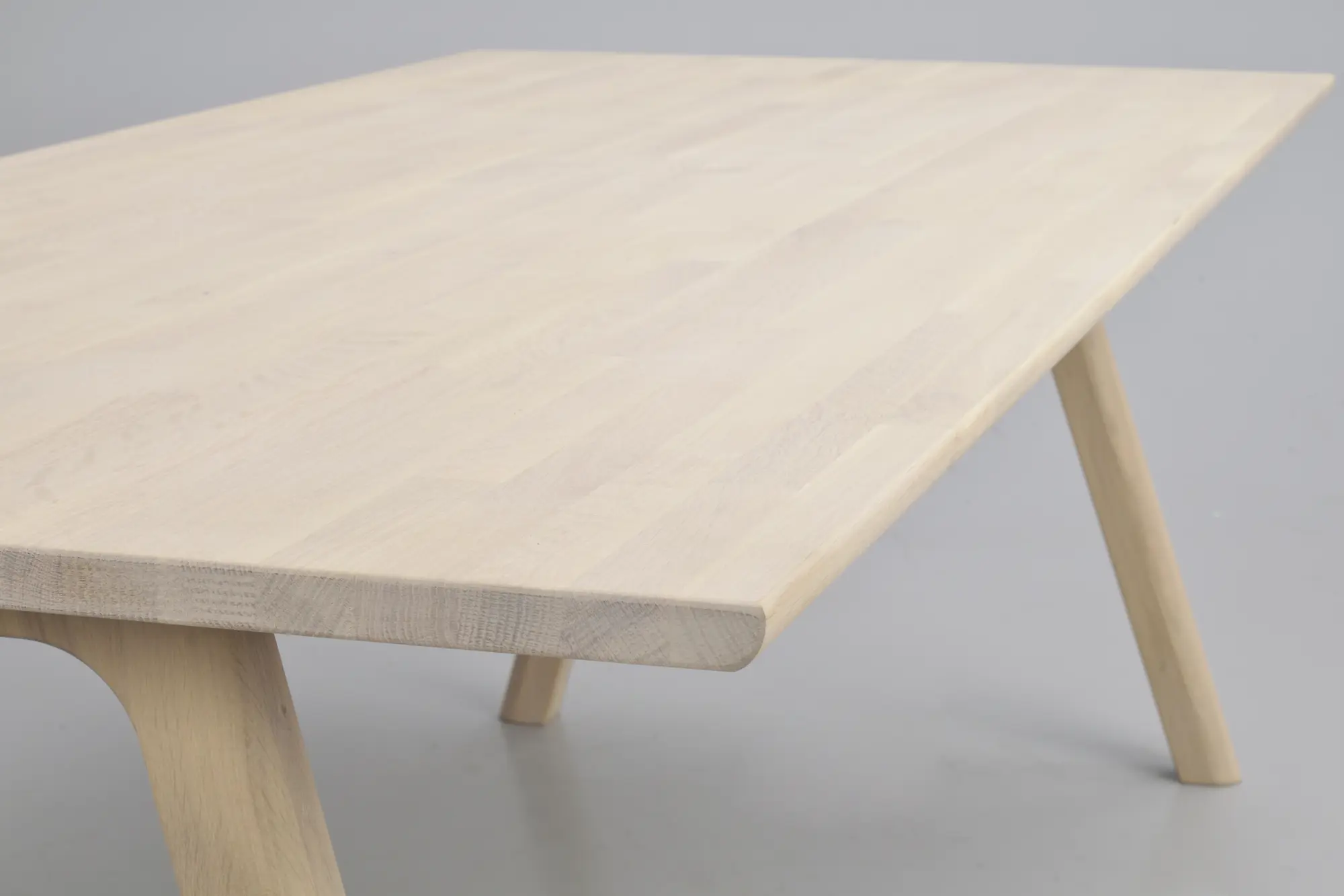 Esstisch LAPPERON 220 x 95 cm Eiche white wash verlängerbar 310 cm