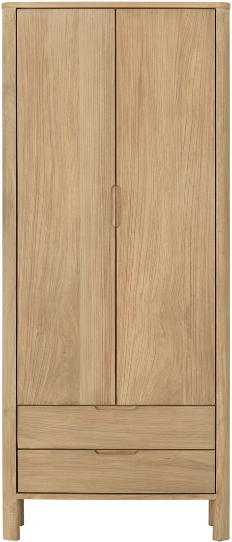 Hochschrank Forte H 190 cm Teakholz natur Schrank