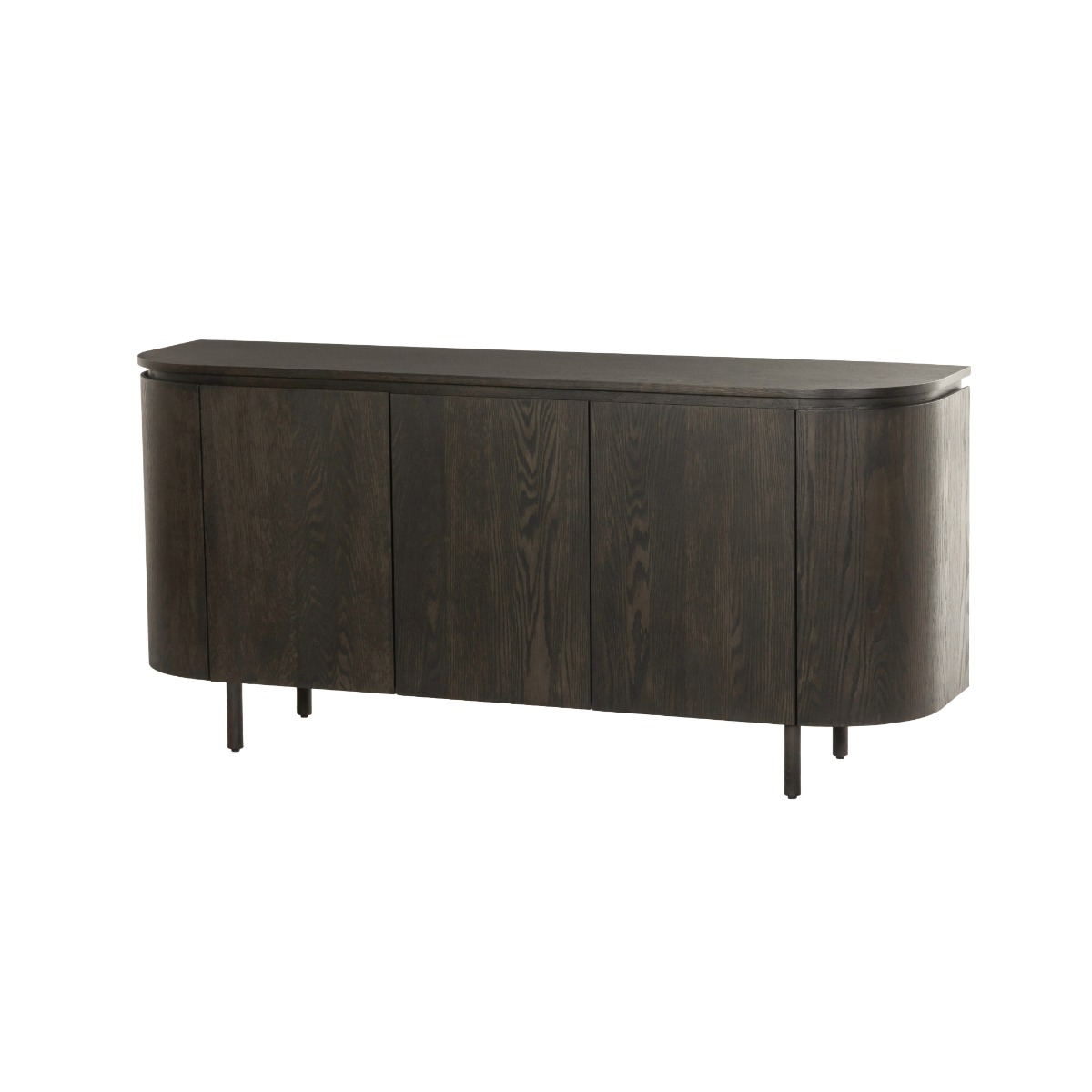 Kommode Tobago 170 cm Eiche Furnier Espresso Sideboard Schrank